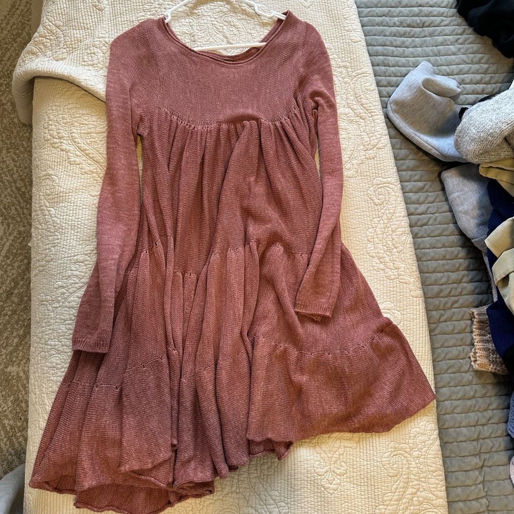 Free people pink mini dress